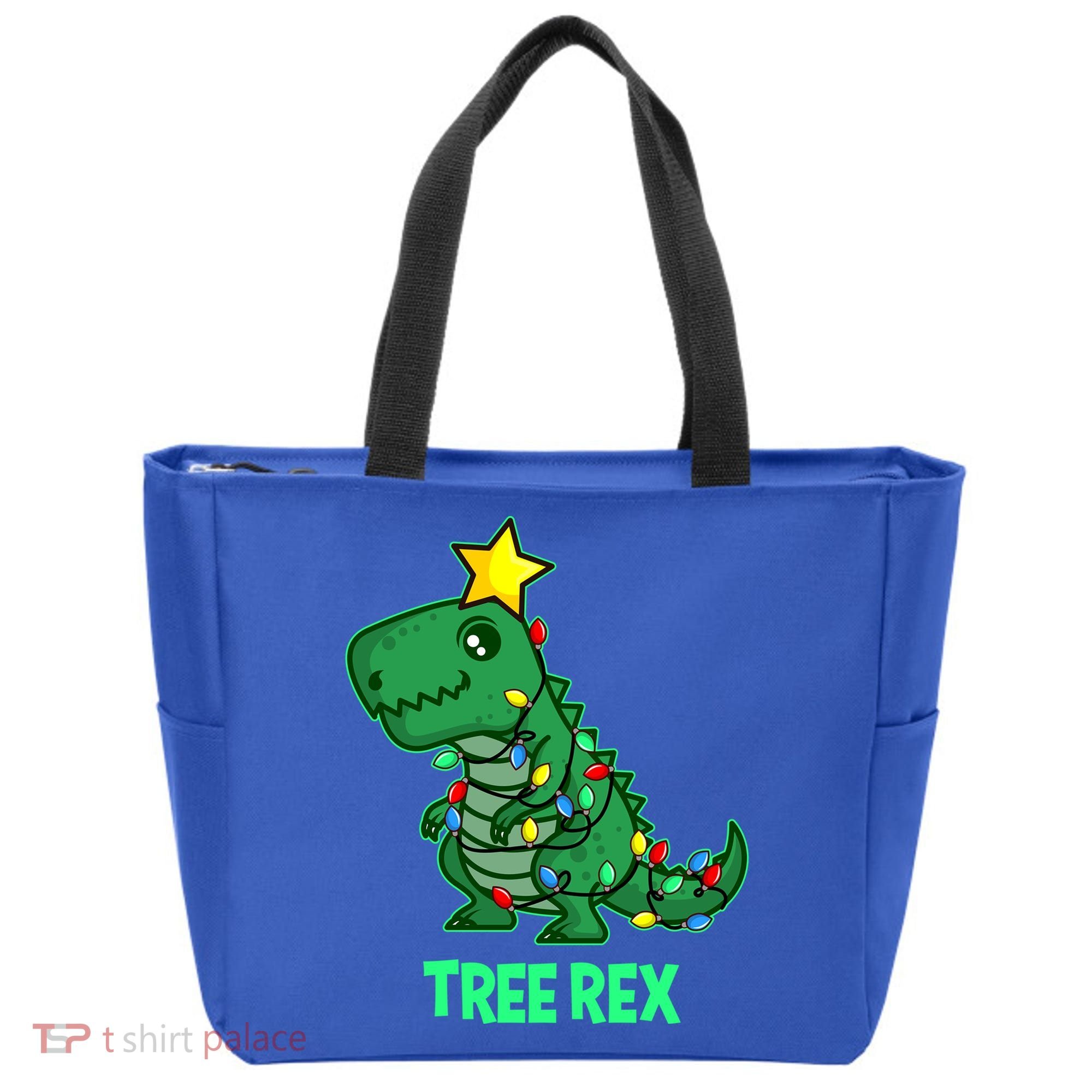 Tree Rex Funny Cute Retro Christmas Dino Cool Gift Tote Bag