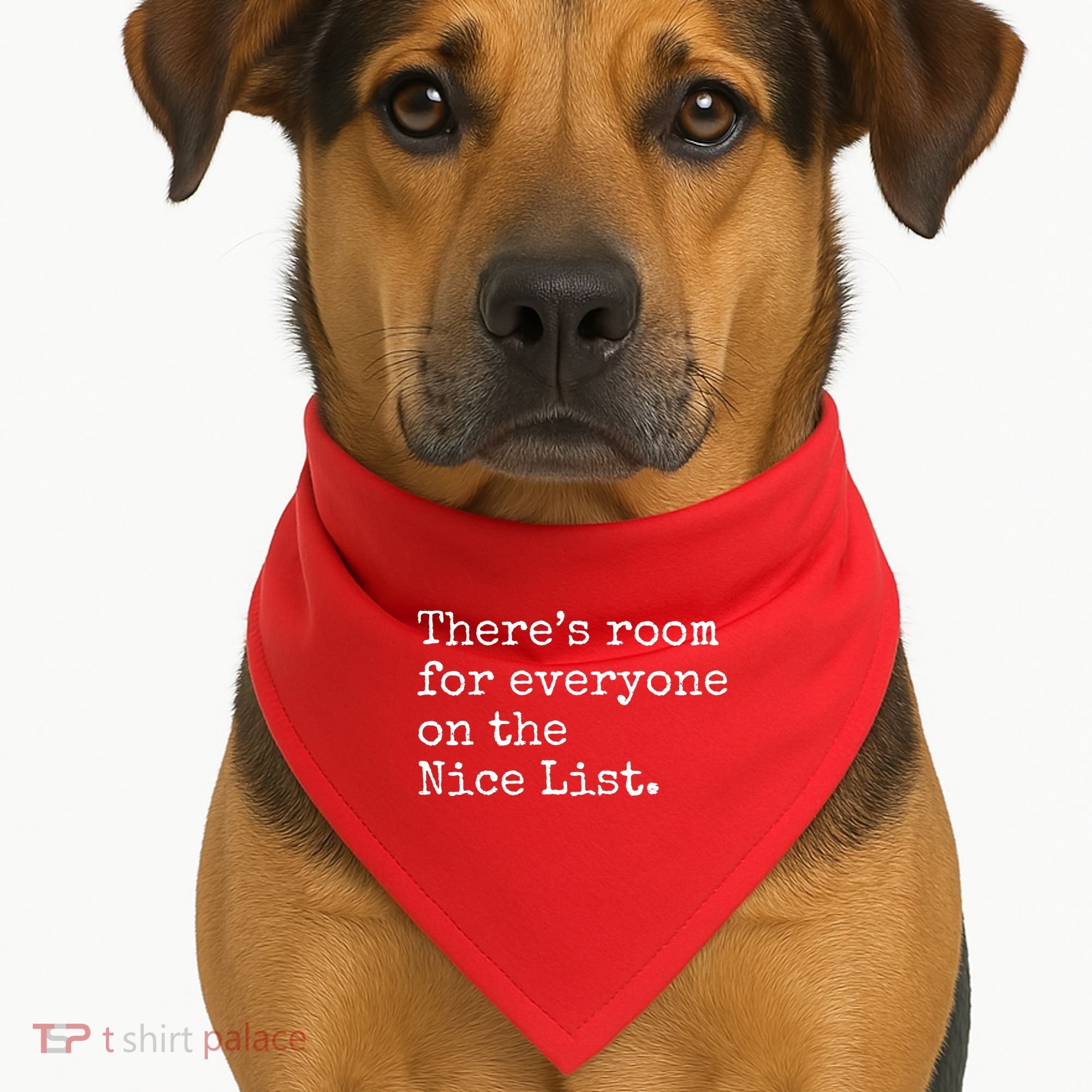 Theres Room For Everyone On The Nice List USA-Made Doggie Bandana