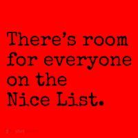 Theres Room For Everyone On The Nice List Santa Hat thumb 1