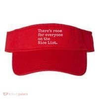 Theres Room For Everyone On The Nice List Visor thumb 0