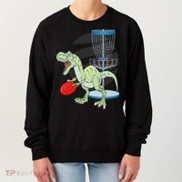 T Rex Frisbee Dinosaur Recreational Tosser Dino Disc Golf Women's Sweatshirt thumb 0