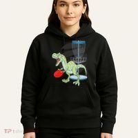 T Rex Frisbee Dinosaur Recreational Tosser Dino Disc Golf Hoodie thumb 5