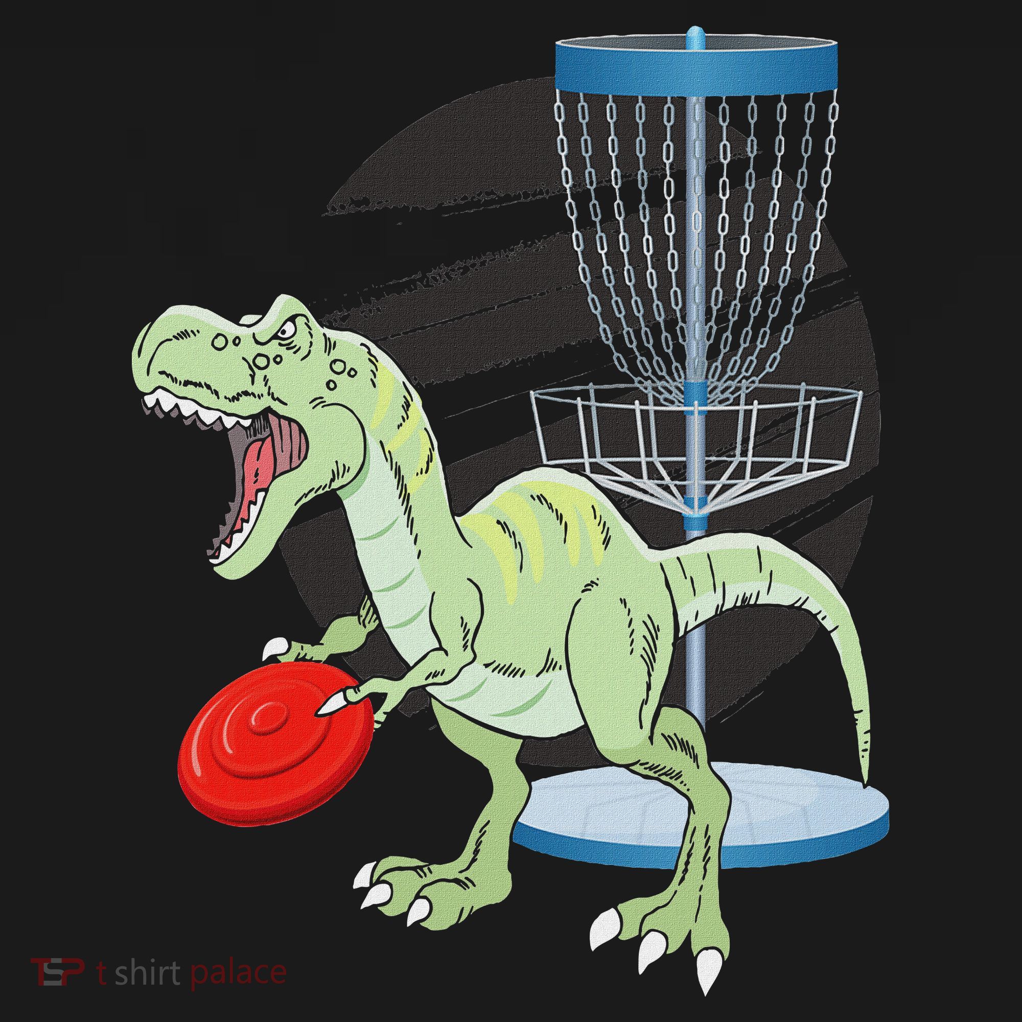 T Rex Frisbee Dinosaur Recreational Tosser Dino Disc Golf Sweatshirt
