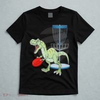 T Rex Frisbee Dinosaur Recreational Tosser Dino Disc Golf T-Shirt thumb 5