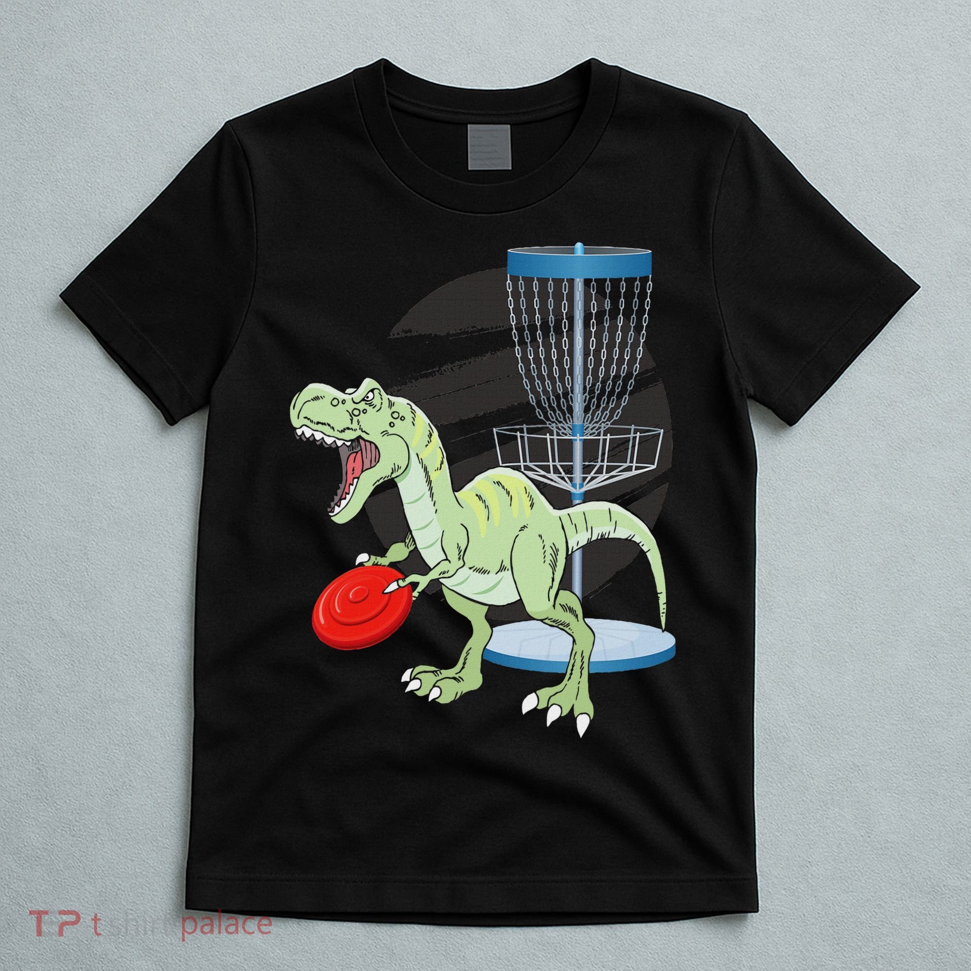 T Rex Frisbee Dinosaur Recreational Tosser Dino Disc Golf T-Shirt