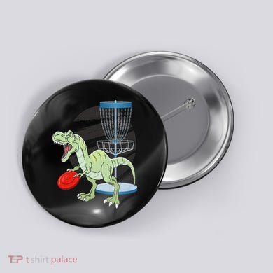 T Rex Frisbee Dinosaur Recreational Tosser Dino Disc Golf Button