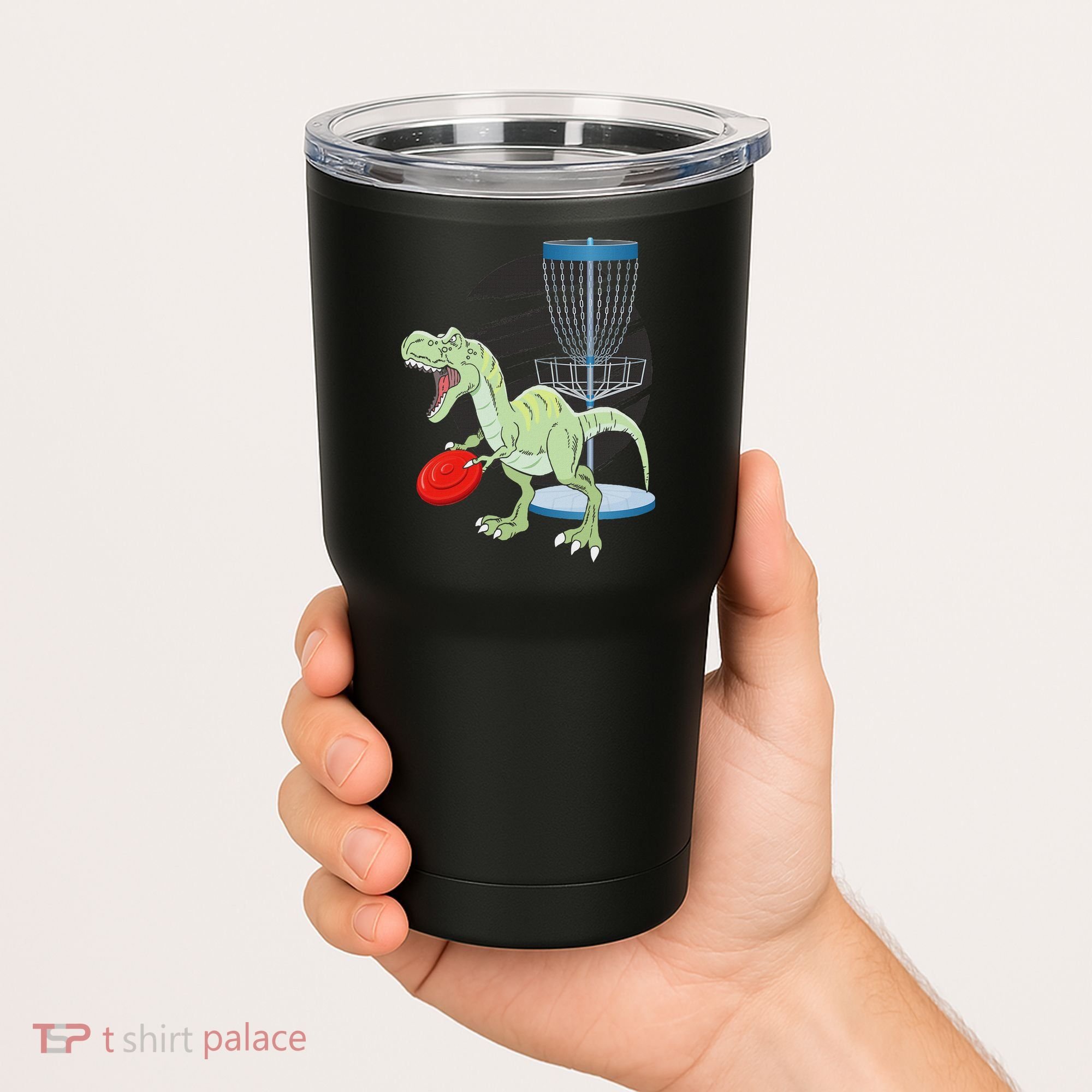 T Rex Frisbee Dinosaur Recreational Tosser Dino Disc Golf Tumbler