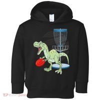 T Rex Frisbee Dinosaur Recreational Tosser Dino Disc Golf Toddler Hoodie thumb 0