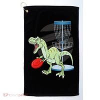 T Rex Frisbee Dinosaur Recreational Tosser Dino Disc Golf Golf Towel thumb 0