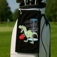T Rex Frisbee Dinosaur Recreational Tosser Dino Disc Golf Golf Towel thumb 2