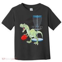 T Rex Frisbee Dinosaur Recreational Tosser Dino Disc Golf Toddler T-Shirt thumb 0