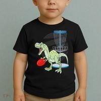 T Rex Frisbee Dinosaur Recreational Tosser Dino Disc Golf Toddler T-Shirt thumb 2