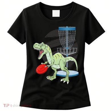 T Rex Frisbee Dinosaur Recreational Tosser Dino Disc Golf Women's T-Shirt