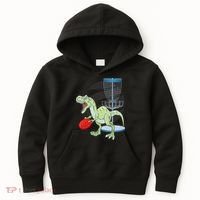 T Rex Frisbee Dinosaur Recreational Tosser Dino Disc Golf Kids Hoodie thumb 0
