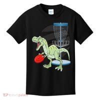 T Rex Frisbee Dinosaur Recreational Tosser Dino Disc Golf Kids T-Shirt thumb 0