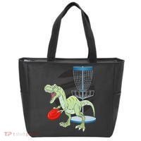 T Rex Frisbee Dinosaur Recreational Tosser Dino Disc Golf Tote Bag thumb 0