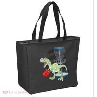 T Rex Frisbee Dinosaur Recreational Tosser Dino Disc Golf Tote Bag thumb 2