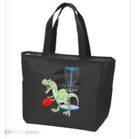T Rex Frisbee Dinosaur Recreational Tosser Dino Disc Golf Tote Bag thumb 3