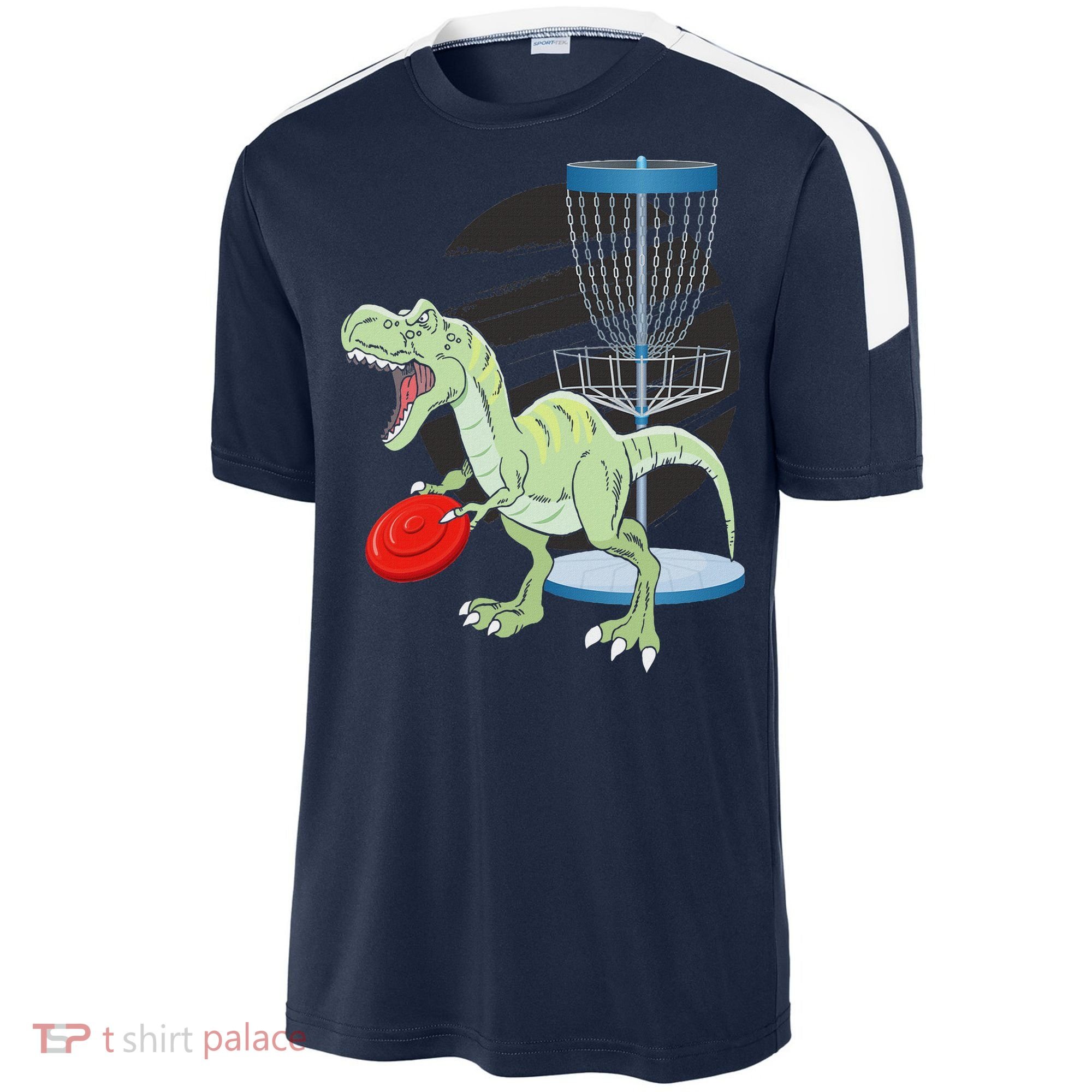 T Rex Frisbee Dinosaur Recreational Tosser Dino Disc Golf Sport-Tek Competitor United Soccer Jersey