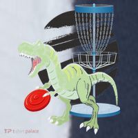 T Rex Frisbee Dinosaur Recreational Tosser Dino Disc Golf Sport-Tek Competitor United Soccer Jersey thumb 4