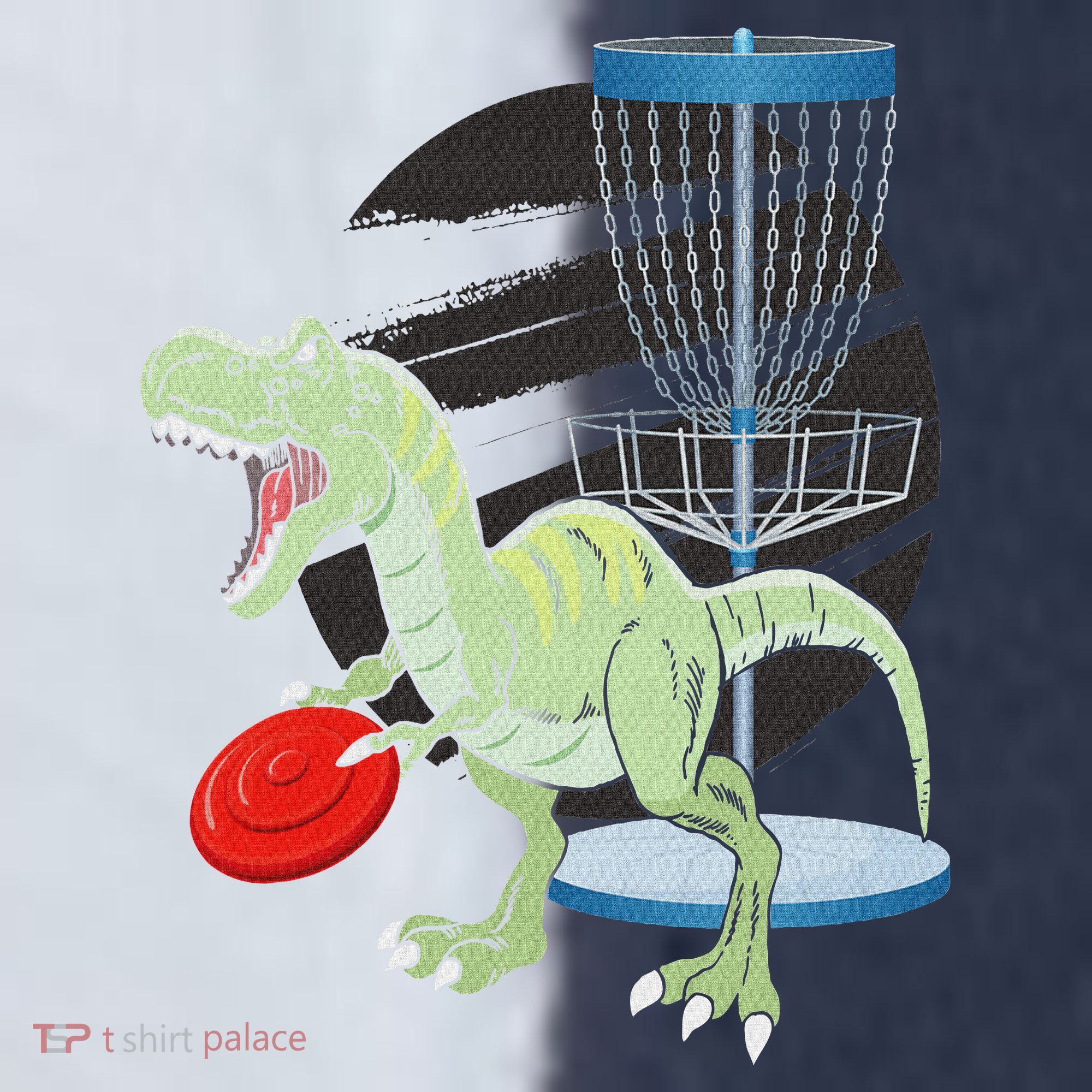 T Rex Frisbee Dinosaur Recreational Tosser Dino Disc Golf Sport-Tek Competitor United Soccer Jersey