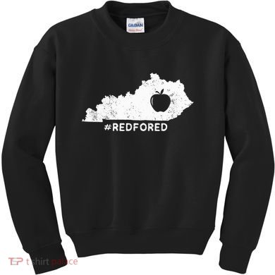 Teacher Red For Ed Kentucky Public Education Kids Sweatshirt