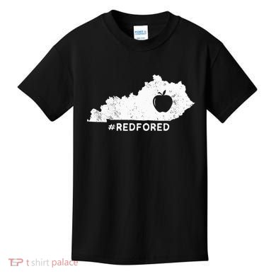Teacher Red For Ed Kentucky Public Education Kids T-Shirt