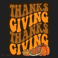 Thanksgiving Retro Groovy Holiday Cute Women's Sweatshirt thumb 2
