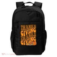 Thanksgiving Retro Groovy Holiday Cute Backpack thumb 0