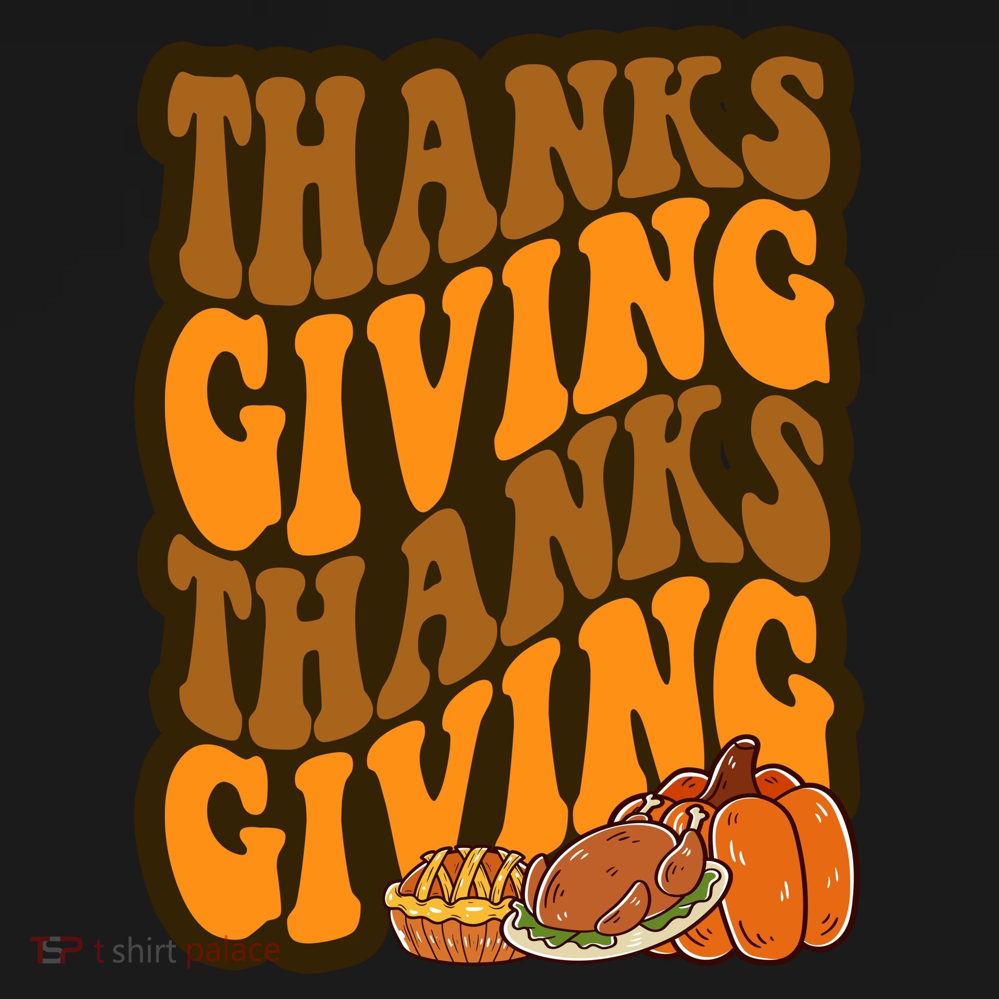 Thanksgiving Retro Groovy Holiday Cute Coaster