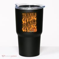 Thanksgiving Retro Groovy Holiday Cute Tumbler thumb 0