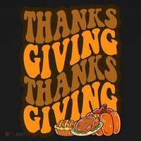 Thanksgiving Retro Groovy Holiday Cute Mousepad thumb 1