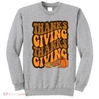 Thanksgiving Retro Groovy Holiday Cute Sweatshirt thumb 0