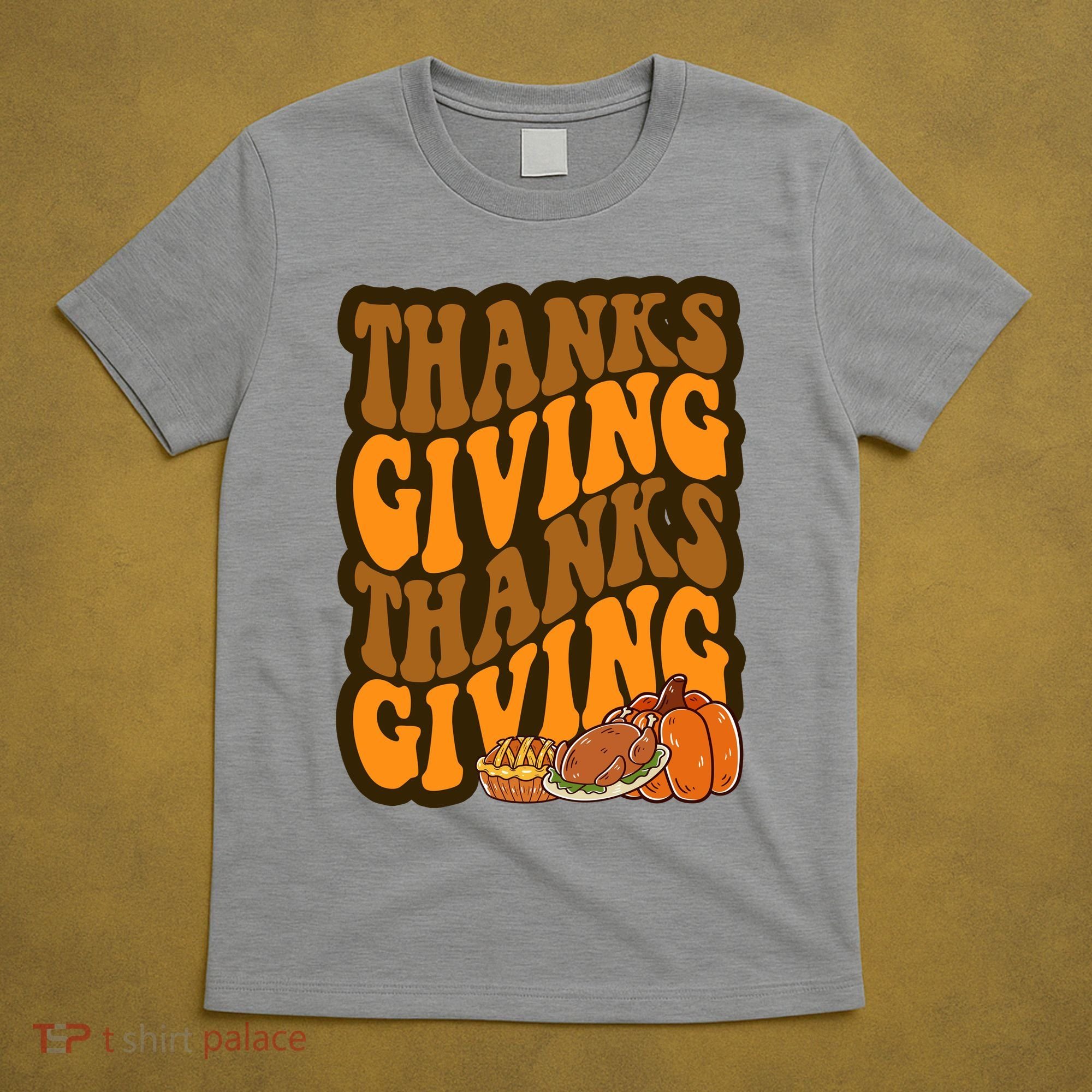 Thanksgiving Retro Groovy Holiday Cute T-Shirt