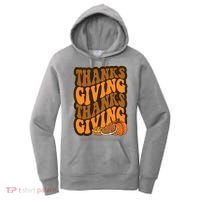 Thanksgiving Retro Groovy Holiday Cute Women's Hoodie thumb 0