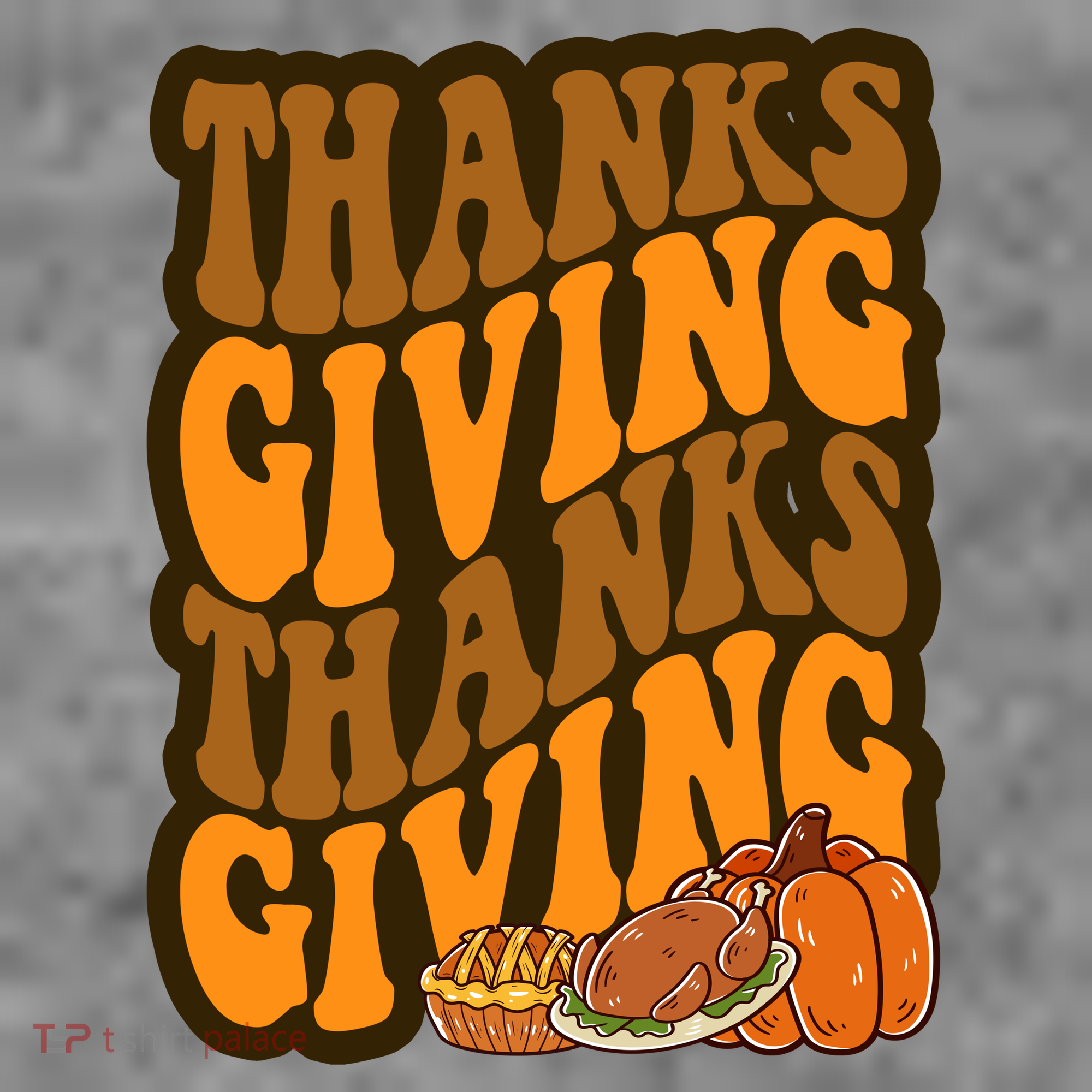 Thanksgiving Retro Groovy Holiday Cute Women's Hoodie