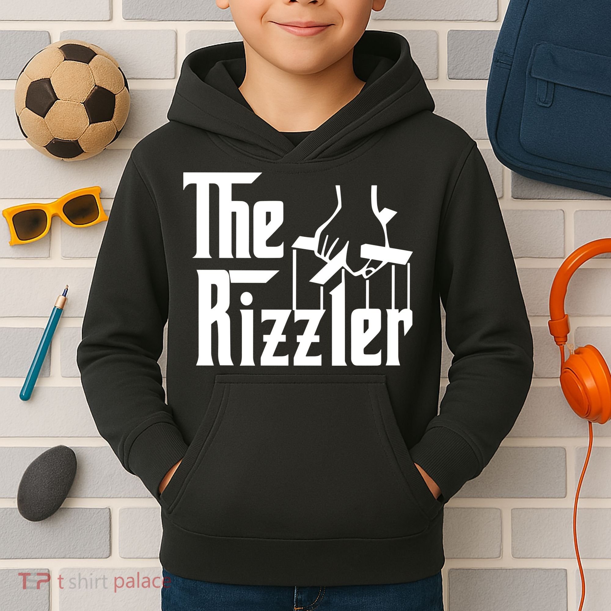 The Rizzler Godfather Kids Hoodie