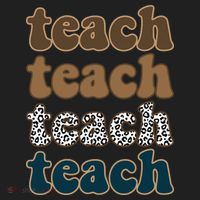 Teach Retro Gift For Teacher Women's Sweatshirt thumb 2