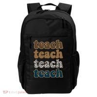 Teach Retro Gift For Teacher Backpack thumb 0