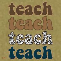 Teach Retro Gift For Teacher Garment-Dyed Women's Muscle Tee thumb 6