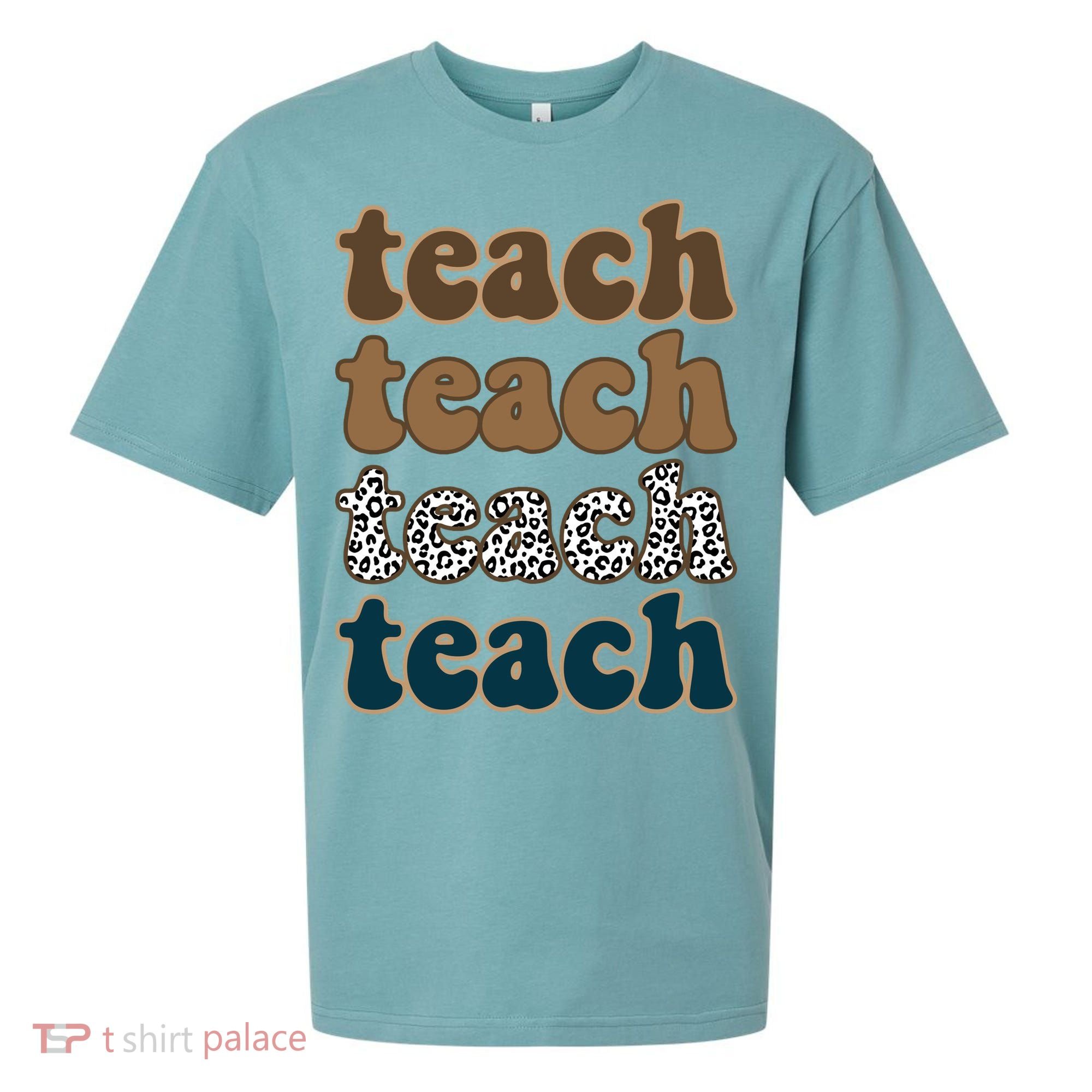 Teach Retro Gift For Teacher Sueded Cloud Jersey T-Shirt