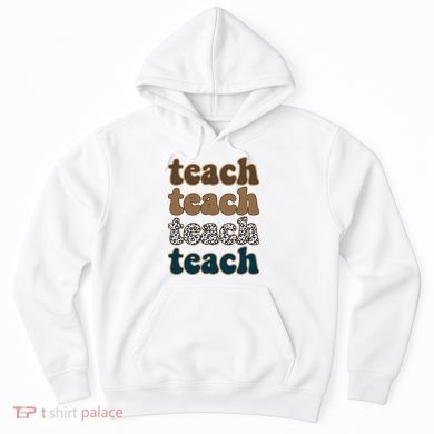 Teach Retro Gift For Teacher Hoodie