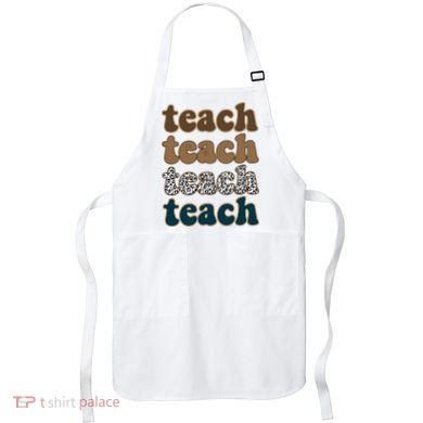 Teach Retro Gift For Teacher Apron