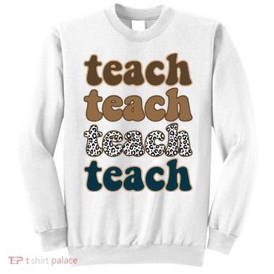 Teach Retro Gift For Teacher Sweatshirt