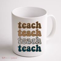 Teach Retro Gift For Teacher Coffee Mug thumb 1