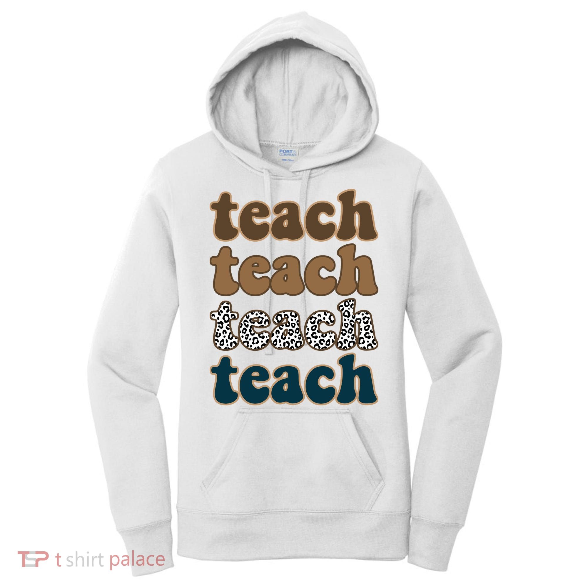 Teach Retro Gift For Teacher Women's Hoodie