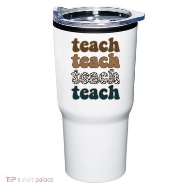 Teach Retro Gift For Teacher Tumbler