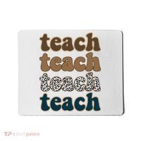 Teach Retro Gift For Teacher Mousepad thumb 0