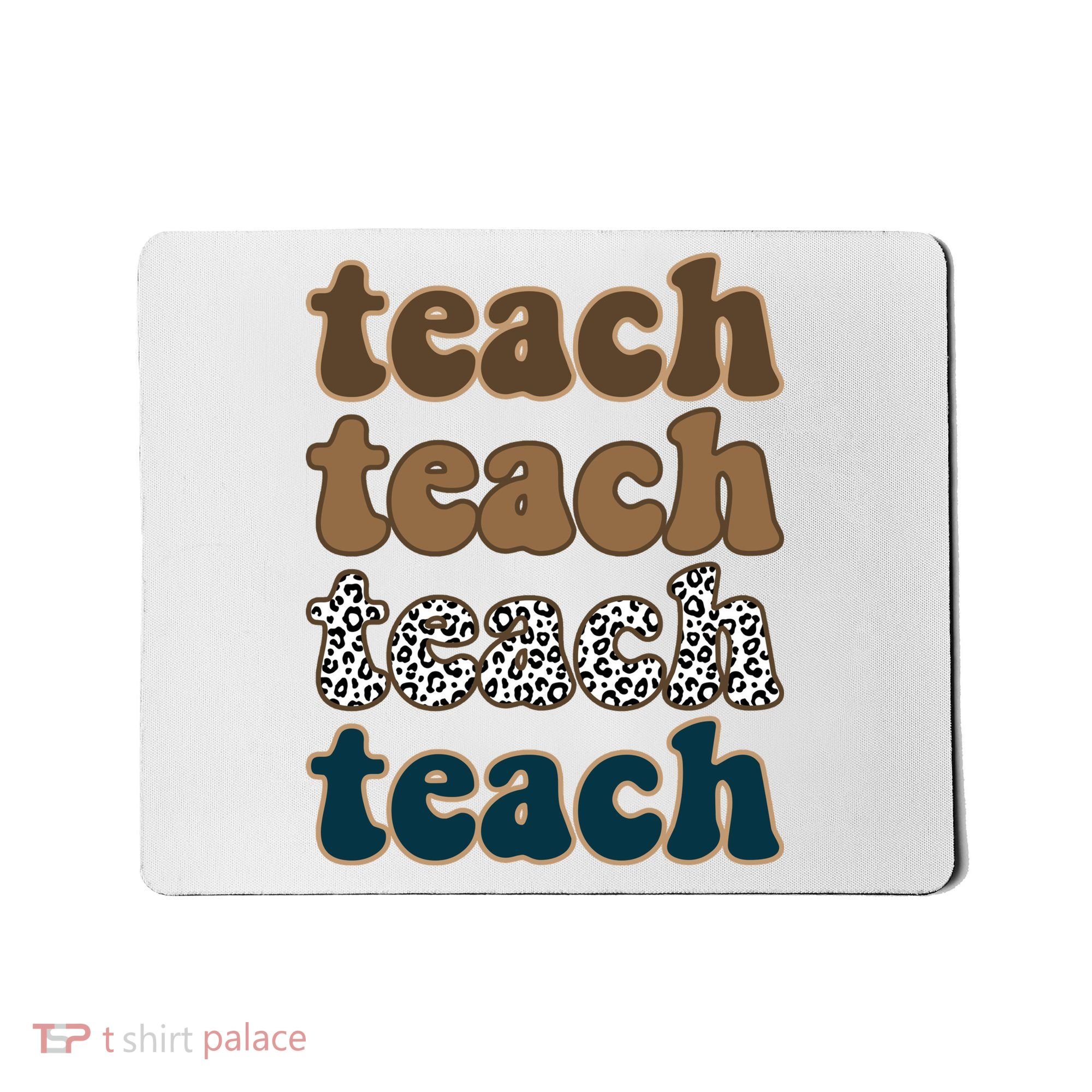 Teach Retro Gift For Teacher Mousepad