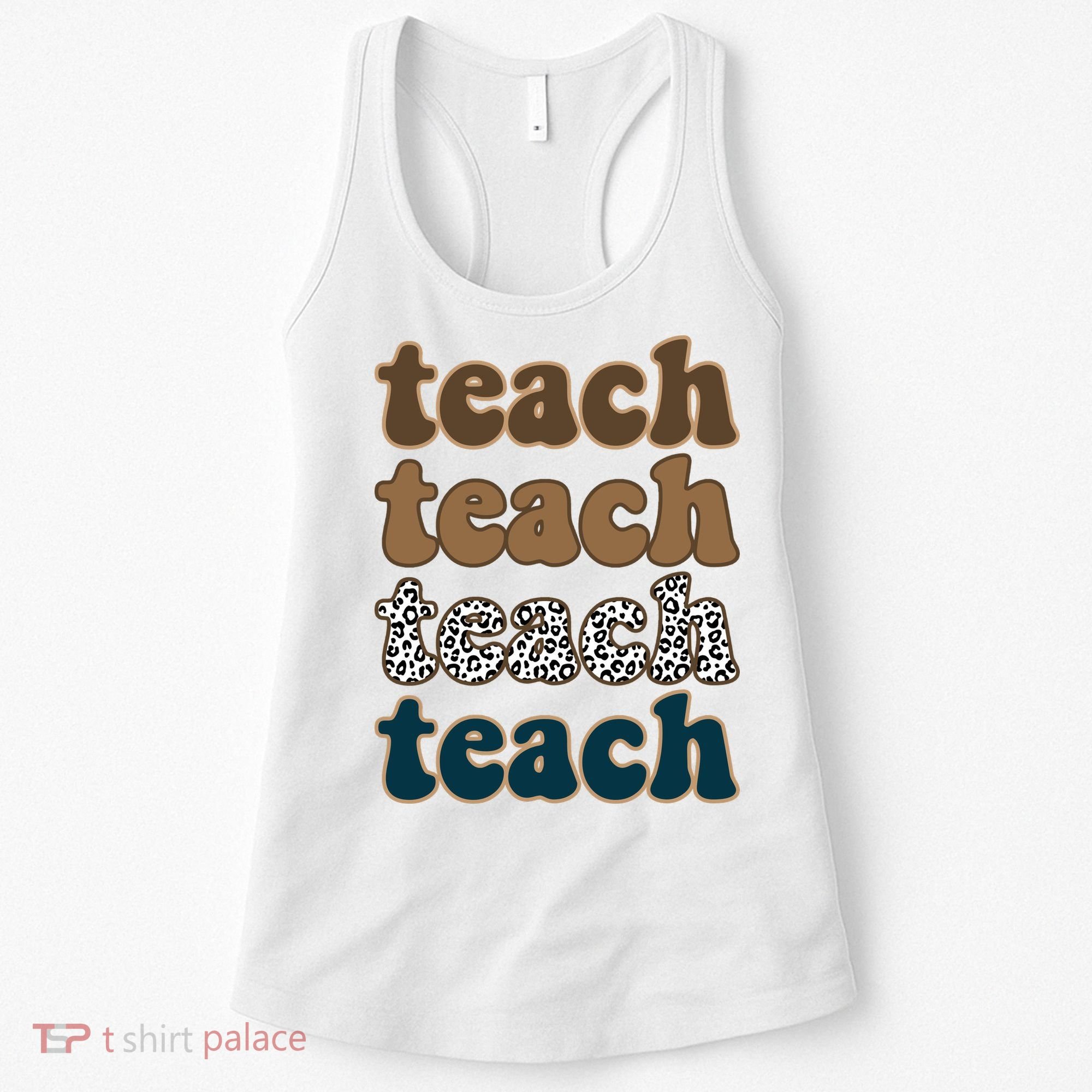 Teach Retro Gift For Teacher Women's Tank Top